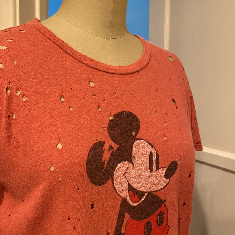 Lauren Moshi Mickey Mouse distressed T-shirt